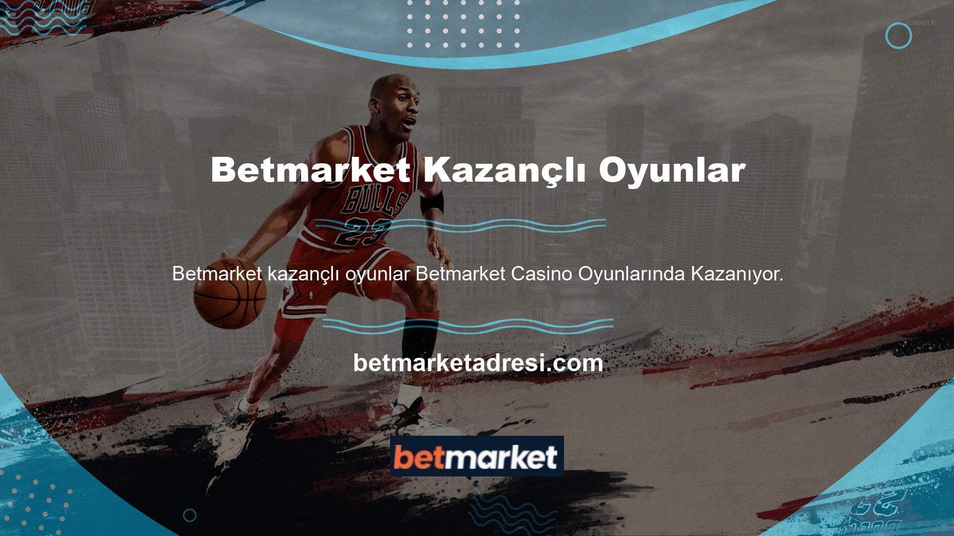 Betmarket markalı çeşitli casino oyun seçeneklerinden birini oynadığınızda kolayca kazanma şansınız var