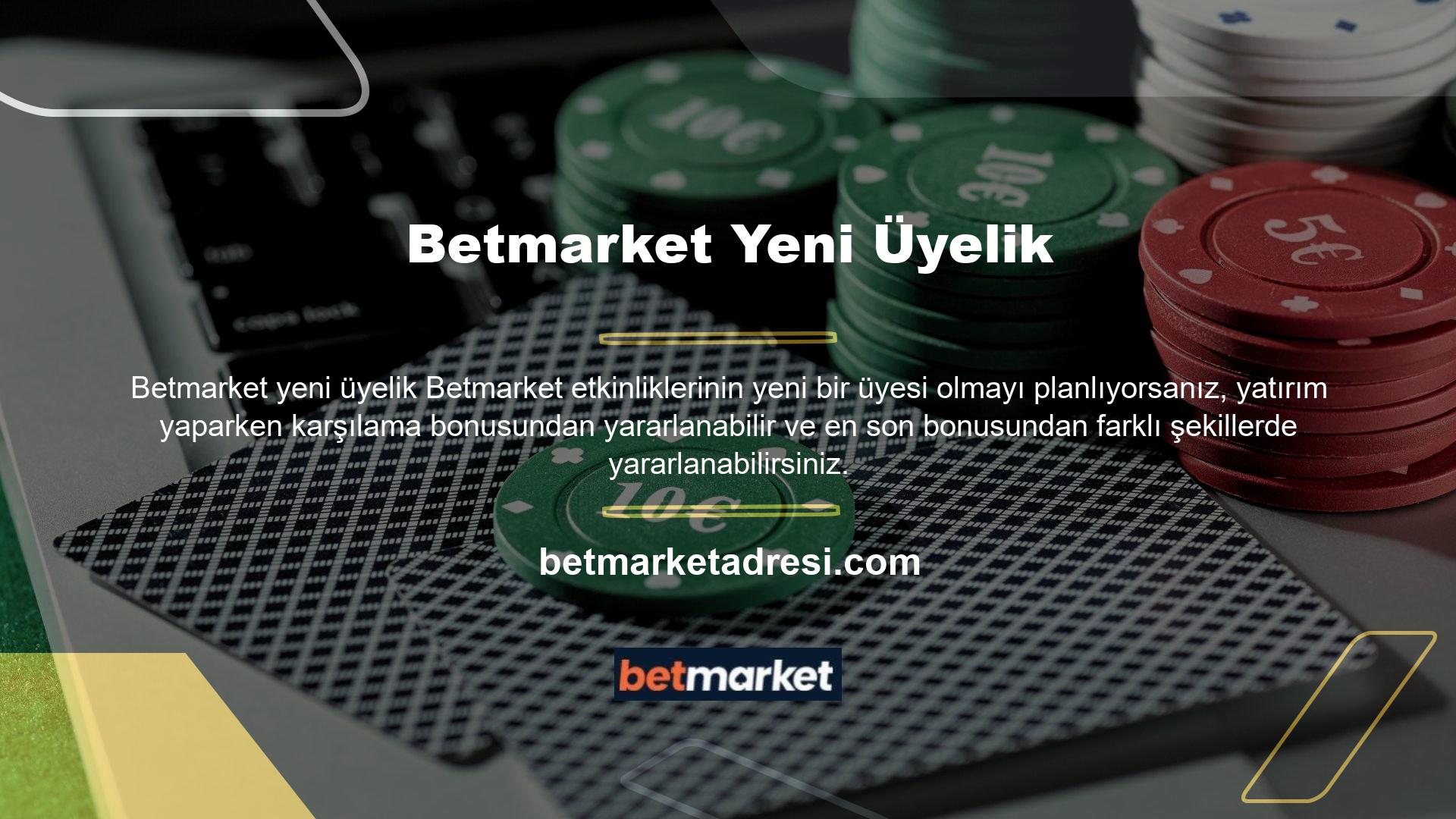 Betmarket yüksek canlı bahis oranları